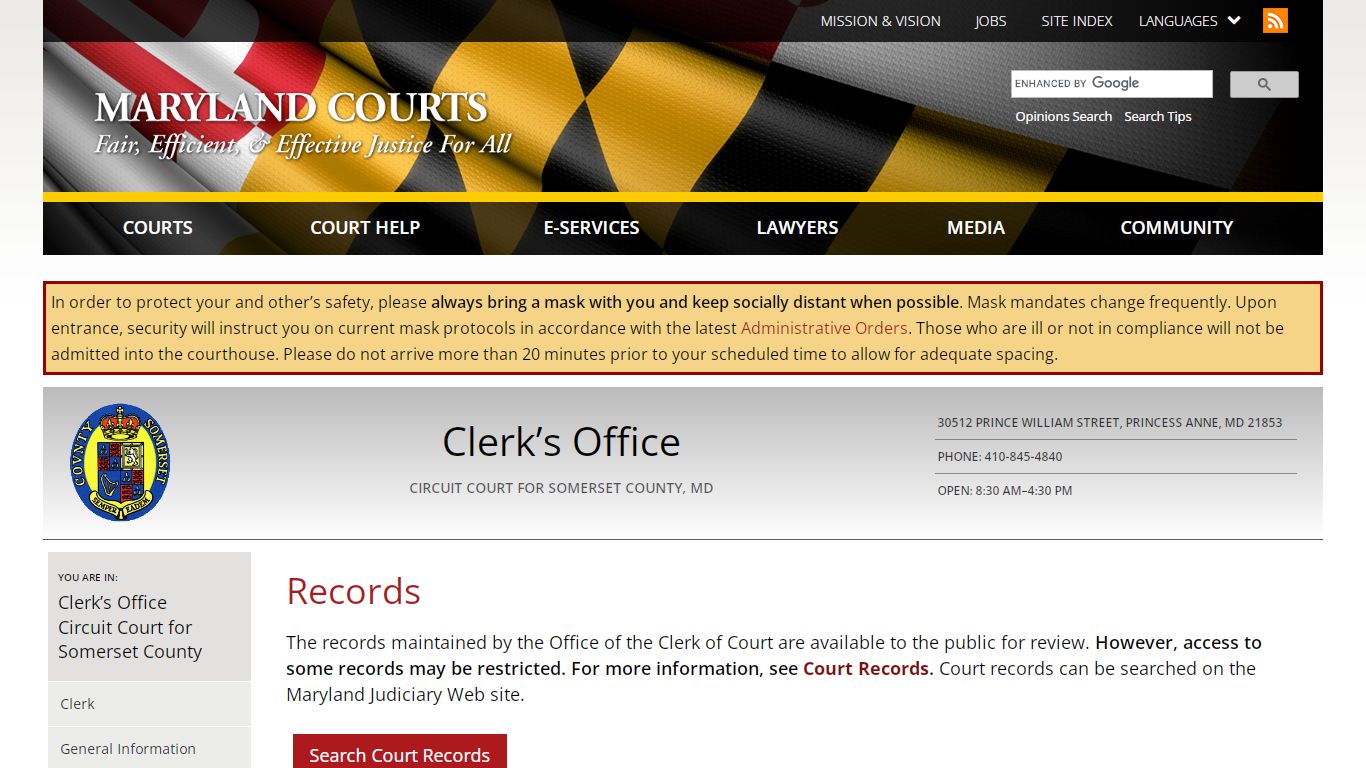 Records | Maryland Courts